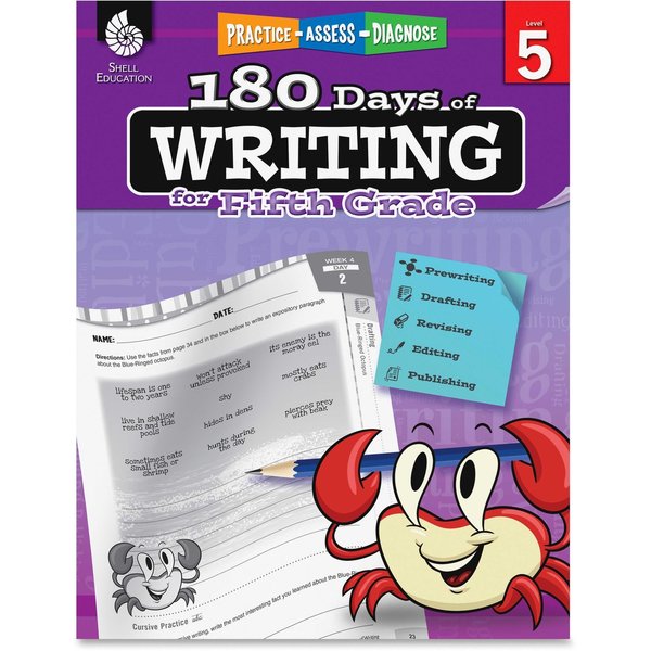 Shell Education 180 Days of Writing Book, Grade 5 51528
